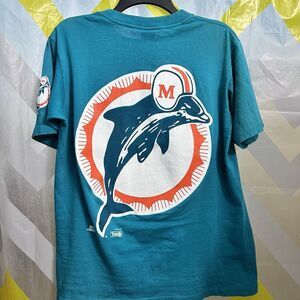 Vintage 1992 Salem Sports NFL Miami Dolphins Big Logo  T-shirt Size Medium